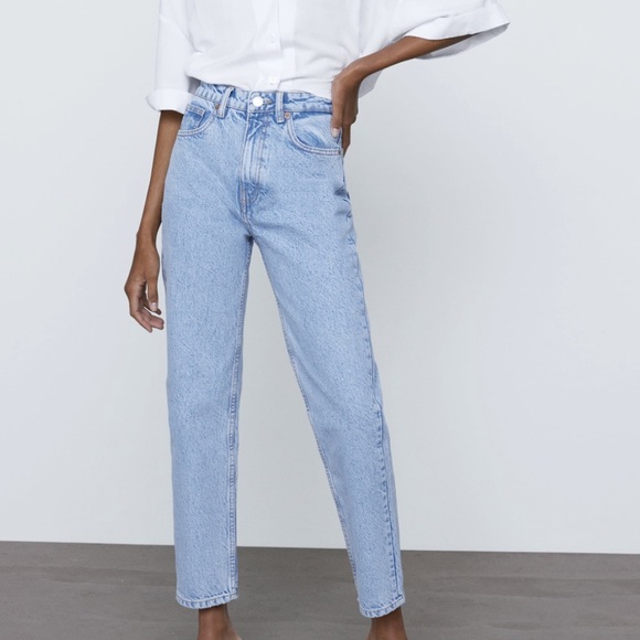 Zara Mom Jean - Light Blue - Picture 1 of 8